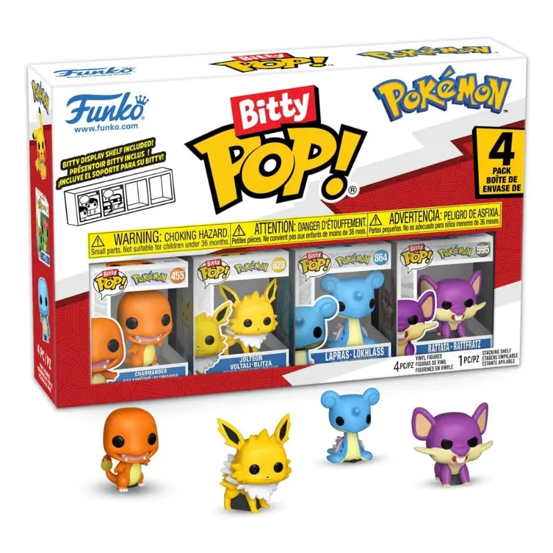 Pokémon Bitty POP! Vinyl Figure 4-Pack Series 2 - 2 cm